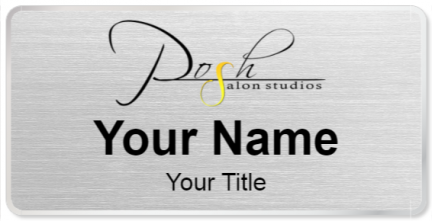 Custom name badges for Posh Salon Studios
