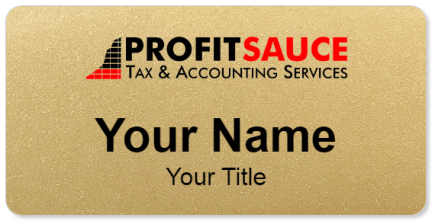 Custom name badges for Profit Sauce