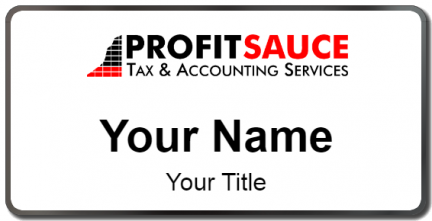 Custom name badges for Profit Sauce