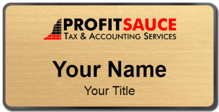 Custom name badges for Profit Sauce