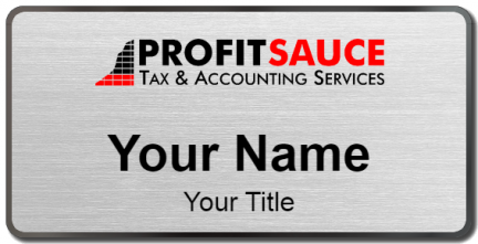 Custom name badges for Profit Sauce