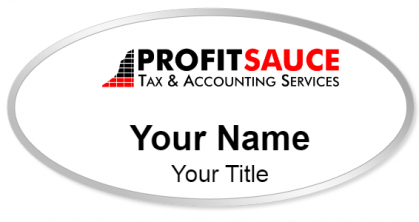 Custom name badges for Profit Sauce