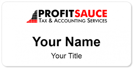 Custom name badges for Profit Sauce