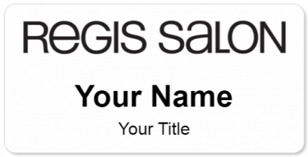 Custom name badges for Regis Salon