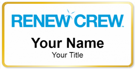 Custom name badges for Renew Crew