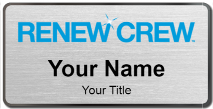 Custom name badges for Renew Crew