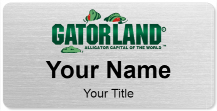 Custom name badges for Gatorland