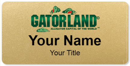 Custom name badges for Gatorland