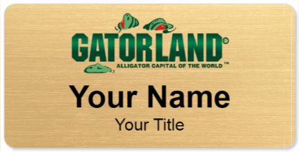 Custom name badges for Gatorland