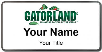 Custom name badges for Gatorland