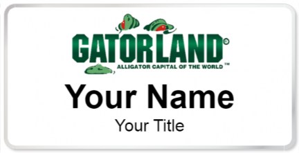 Custom name badges for Gatorland