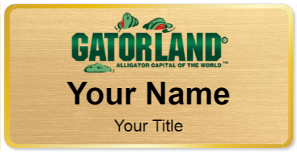Custom name badges for Gatorland