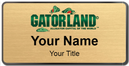 Custom name badges for Gatorland