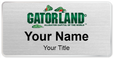 Custom name badges for Gatorland