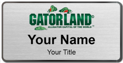 Custom name badges for Gatorland