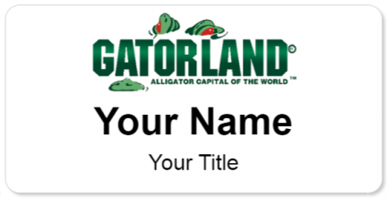 Custom name badges for Gatorland
