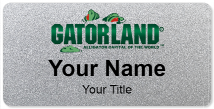 Custom name badges for Gatorland