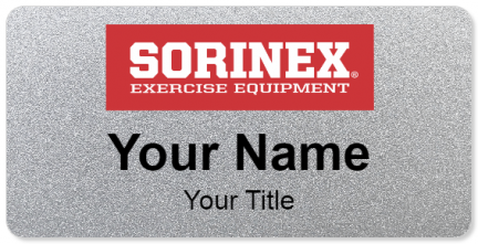 Custom name badges for Sorinex Exercise Equipment