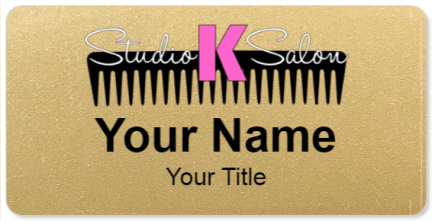 Custom name badges for Studio K Salon