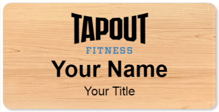 Custom name badges for Tapout Fitness