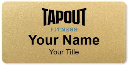 Custom name badges for Tapout Fitness