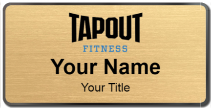 Custom name badges for Tapout Fitness