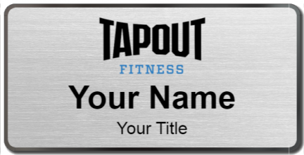 Custom name badges for Tapout Fitness