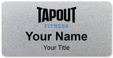 Custom name badges for Tapout Fitness