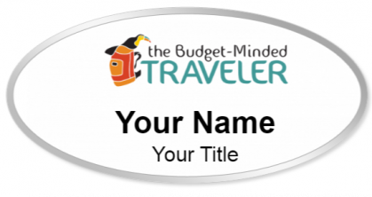 Custom name badges for The Budget Minded Traveler