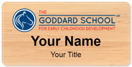 Custom name badges for The Goddard School