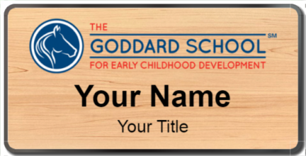 Custom name badges for The Goddard School