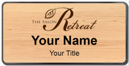 Custom name badges for The Salon Retreat