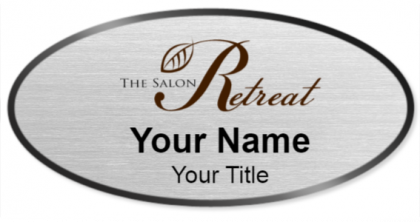 Custom name badges for The Salon Retreat