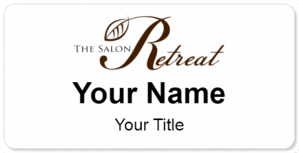 Custom name badges for The Salon Retreat