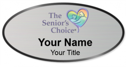 Custom name badges for The Seniors Choice