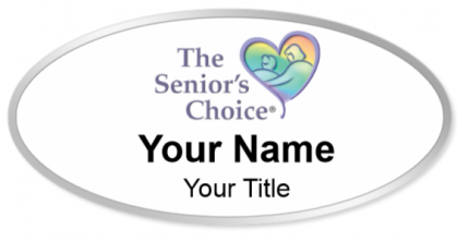 Custom name badges for The Seniors Choice