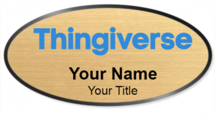 Custom name badges for Thingiverse