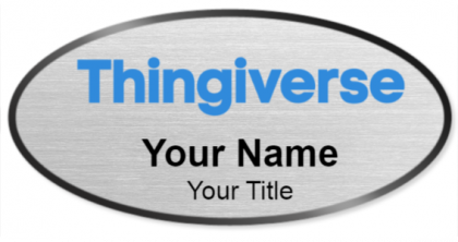 Custom name badges for Thingiverse