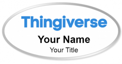 Custom name badges for Thingiverse