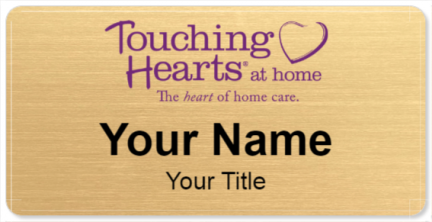 Custom name badges for Touching Hearts at Home