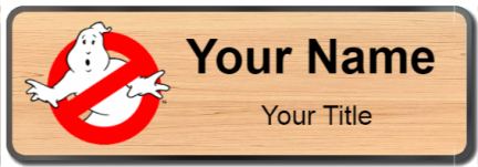 Custom name badges for Ghostbusters