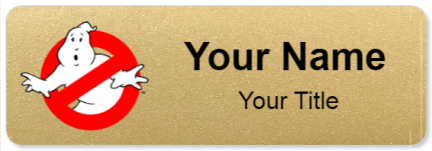 Custom name badges for Ghostbusters