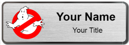 Custom name badges for Ghostbusters