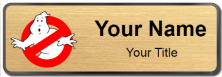 Custom name badges for Ghostbusters