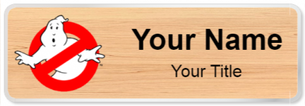 Custom name badges for Ghostbusters