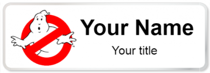 Custom name badges for Ghostbusters