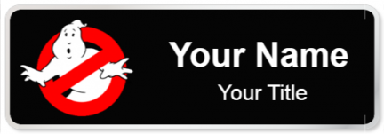 Custom name badges for Ghostbusters