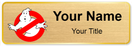 Custom name badges for Ghostbusters