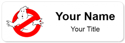 Custom name badges for Ghostbusters