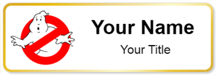 Custom name badges for Ghostbusters